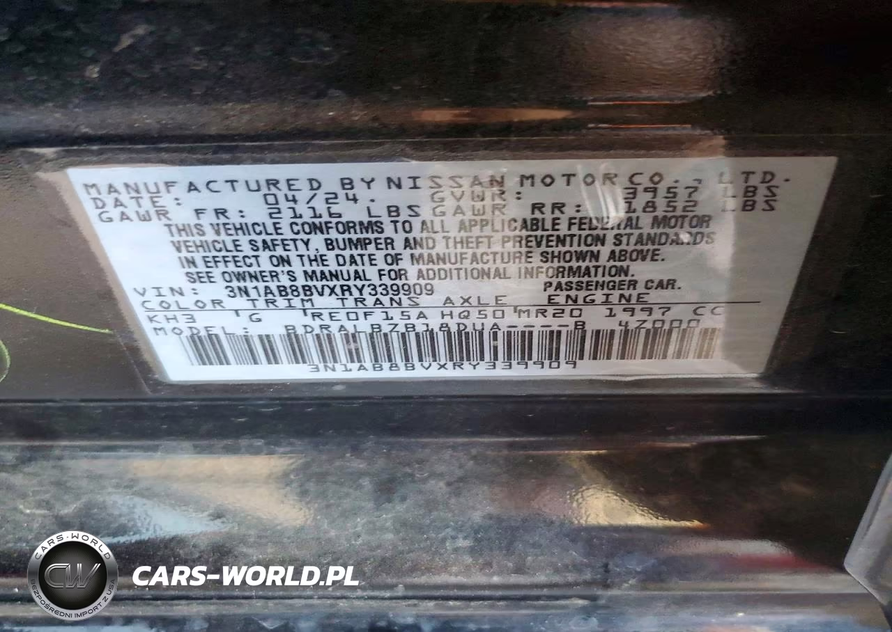 2024 Nissan Sentra S VIN:3N1AB8BVXRY339909 - 12