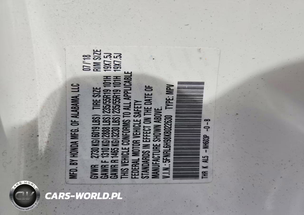 2019 Honda Odyssey Elite VIN:5FNRL6H98KB022630 - 12