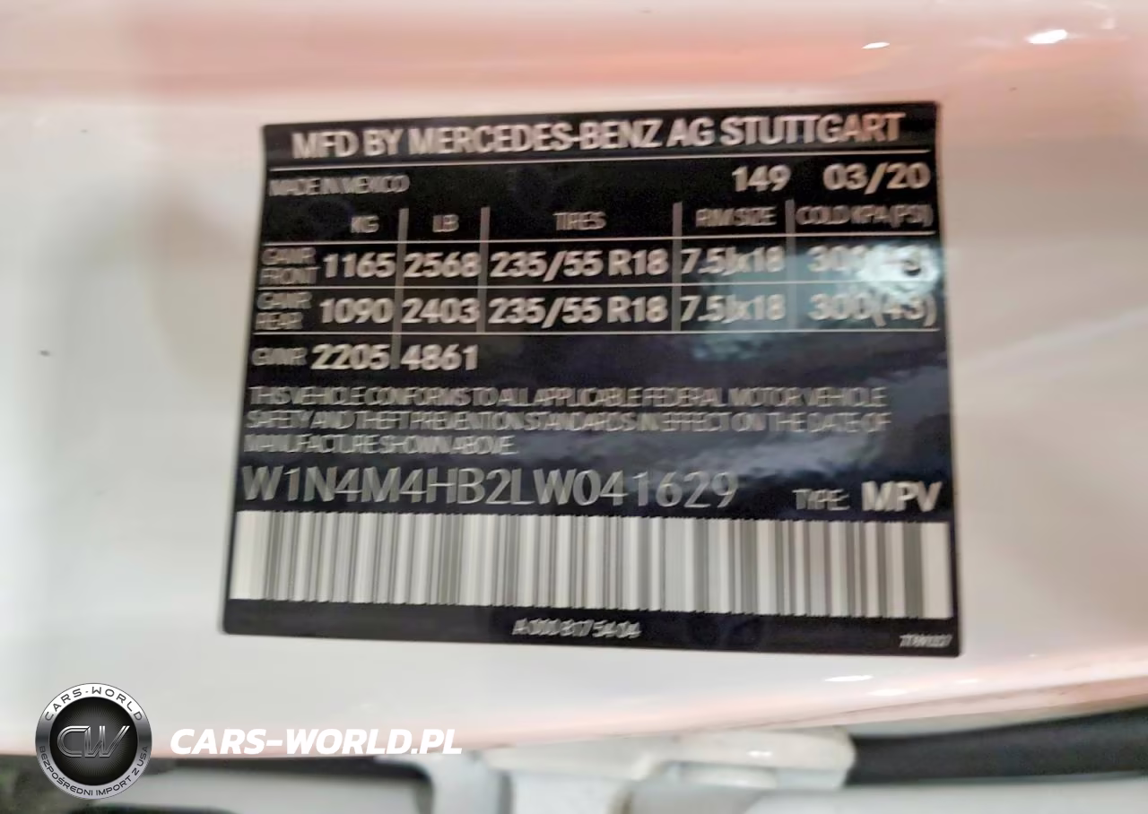 2020 Mercedes-Benz Glb 250 4Matic VIN:W1N4M4HB2LW041629 - 13