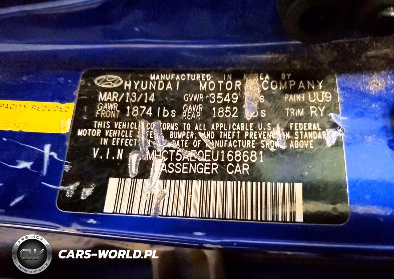 2014 Hyundai Accent Gs VIN:KMHCT5AE0EU168681 - 12