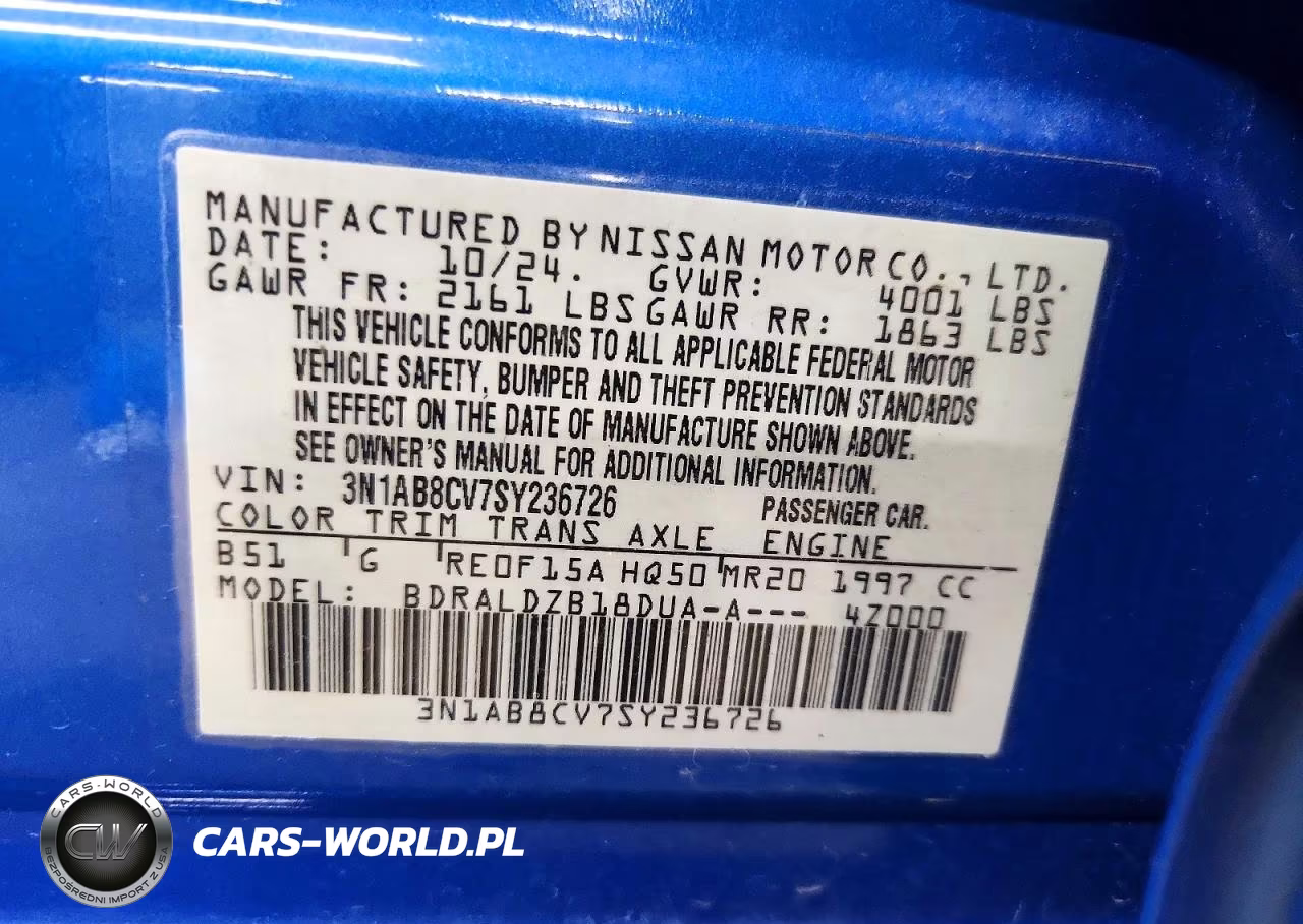 2025 Nissan Sentra Sv VIN:3N1AB8CV7SY236726 - 12