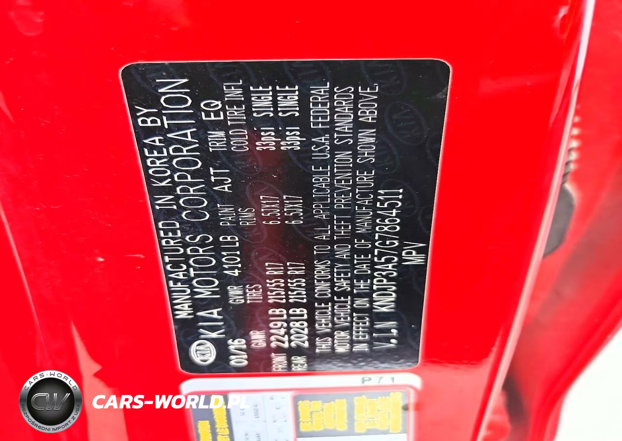2016 Kia Soul + VIN:KNDJP3A57G7864511 - 12