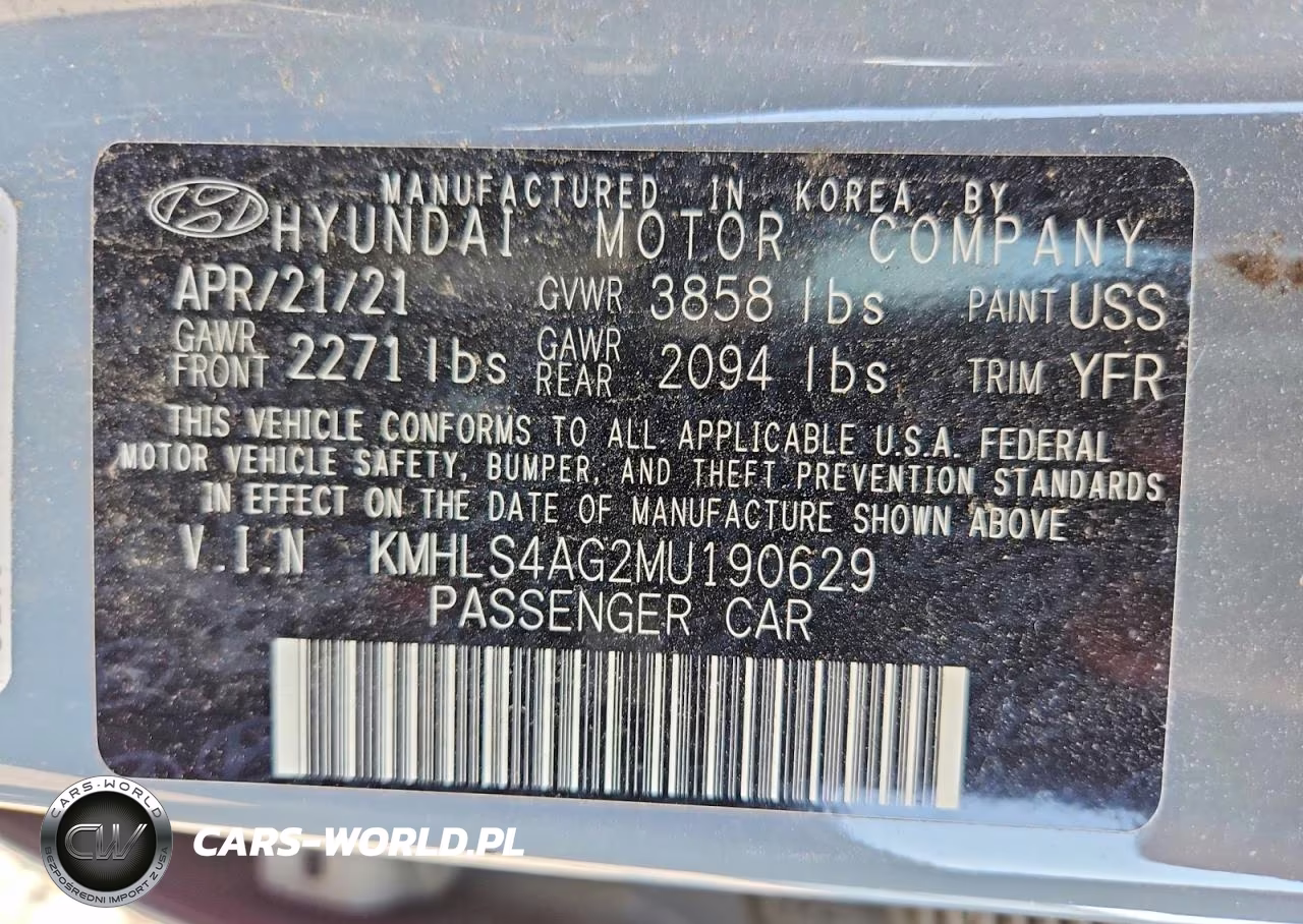 2021 Hyundai Elantra Sel VIN:KMHLS4AG2MU190629 - 13