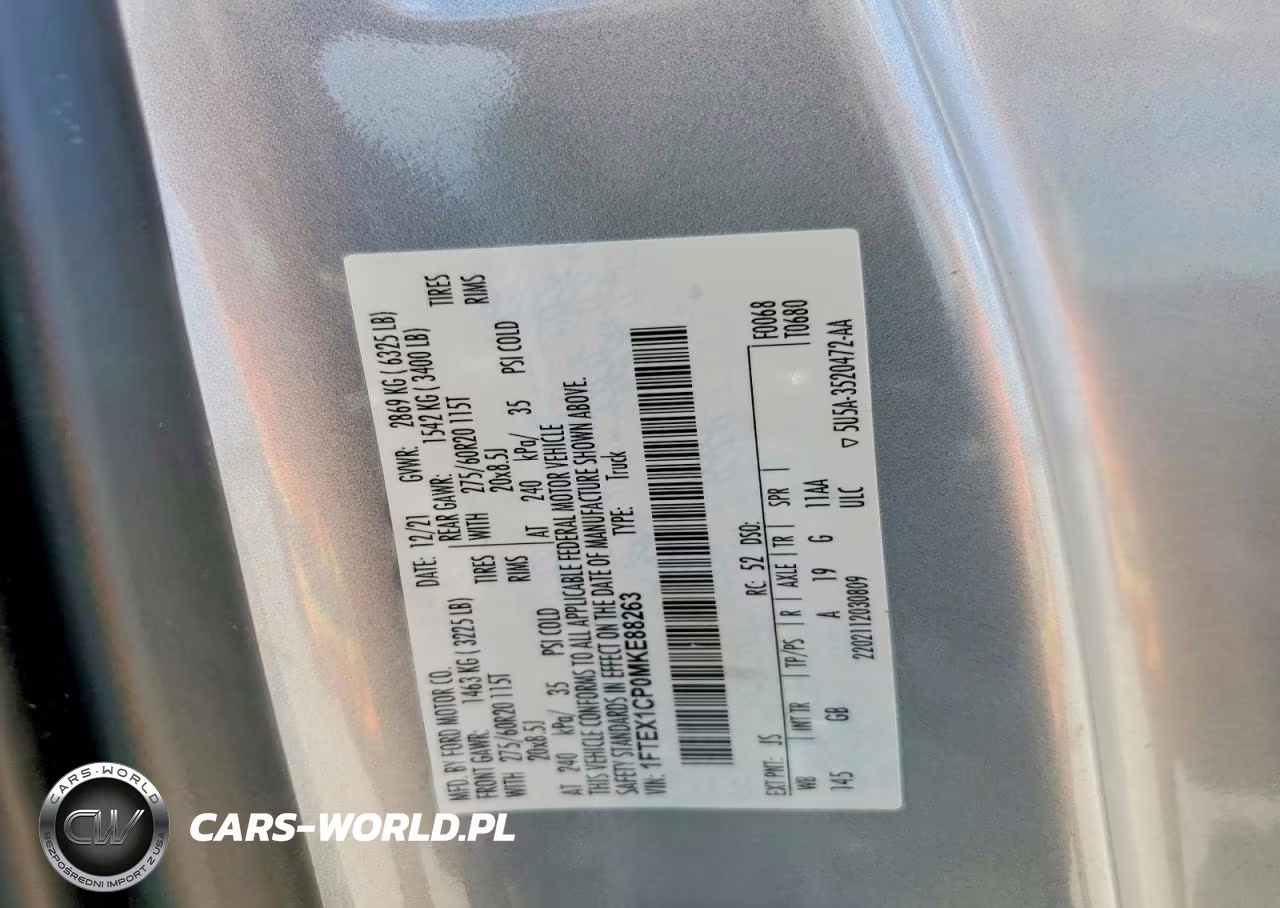 2021 Ford F-150 Xl VIN:1FTEX1CP0MKE88263 - 12