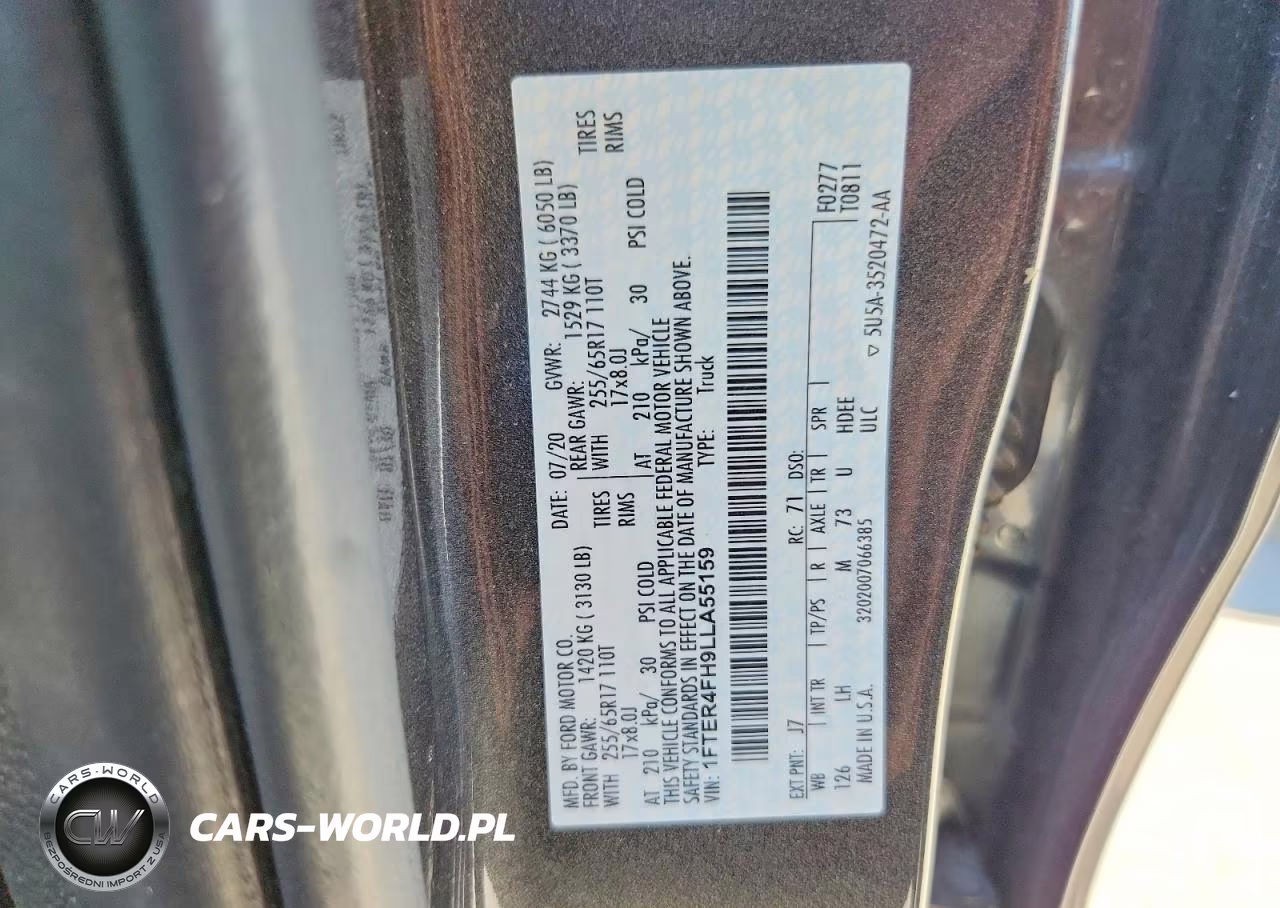 2020 Ford Ranger Xl VIN:1FTER4FH9LLA55159 - 12