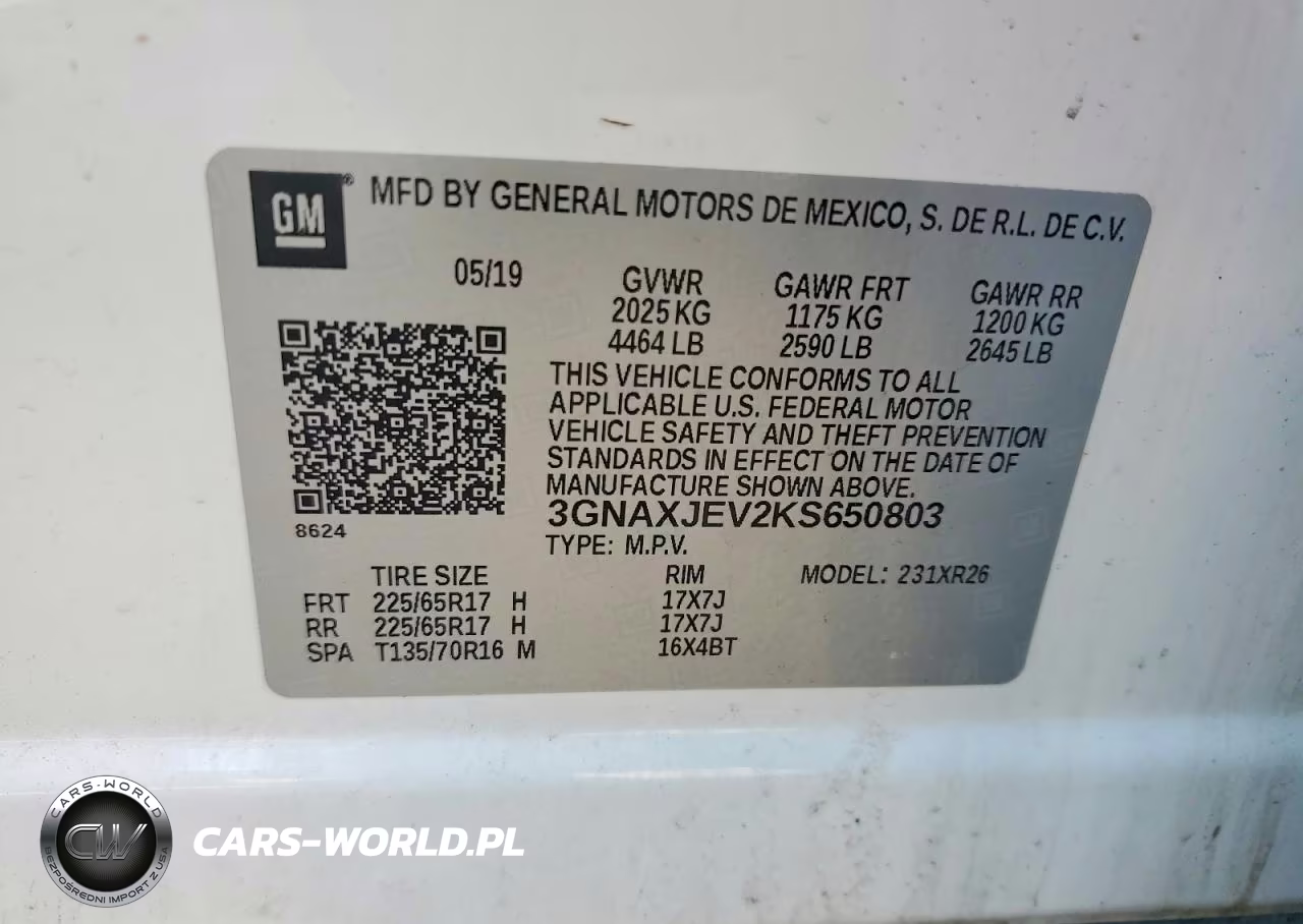 2019 Chevrolet Equinox Lt VIN:3GNAXJEV2KS650803 - 13