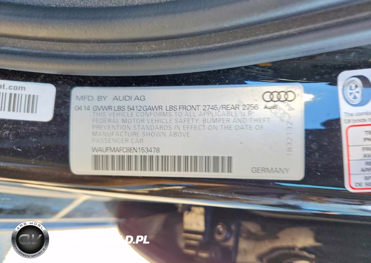 2014 Audi A6 Premium Plus VIN:WAUFMAFC8EN153478 - 12