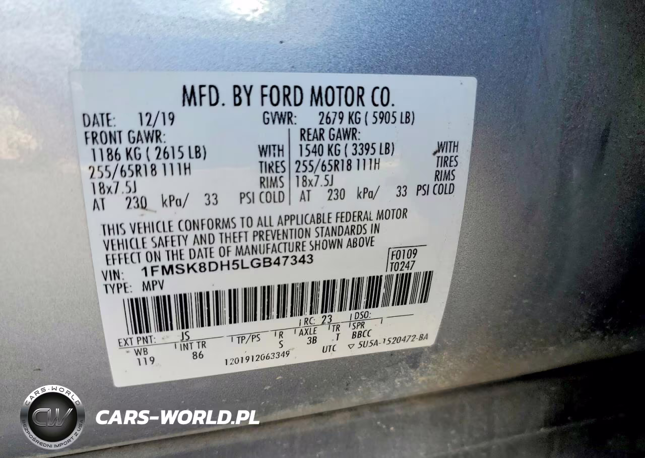 2020 Ford Explorer Xlt VIN:1FMSK8DH5LGB47343 - 13