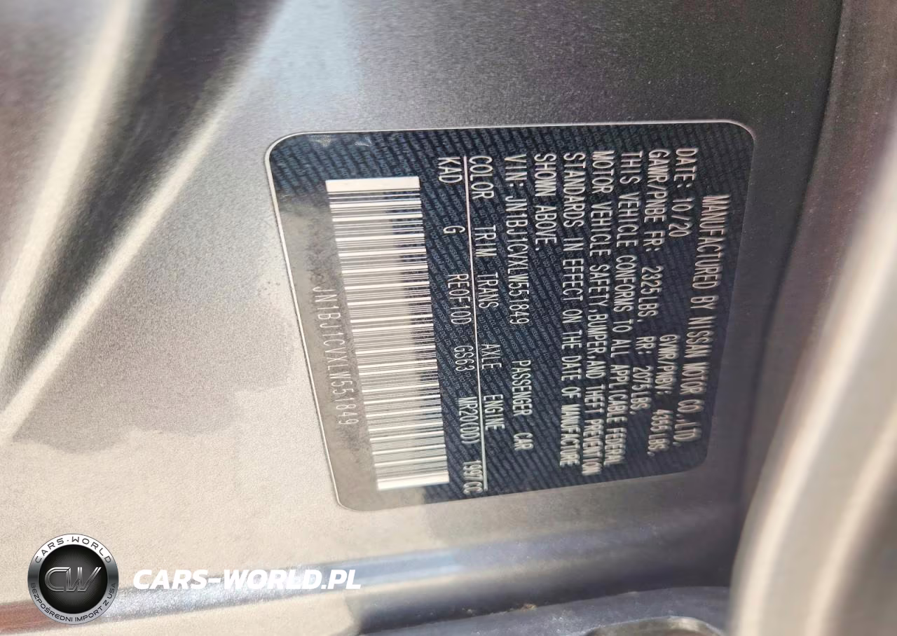 2020 Nissan Rogue Sport S VIN:JN1BJ1CVXLW551849 - 13