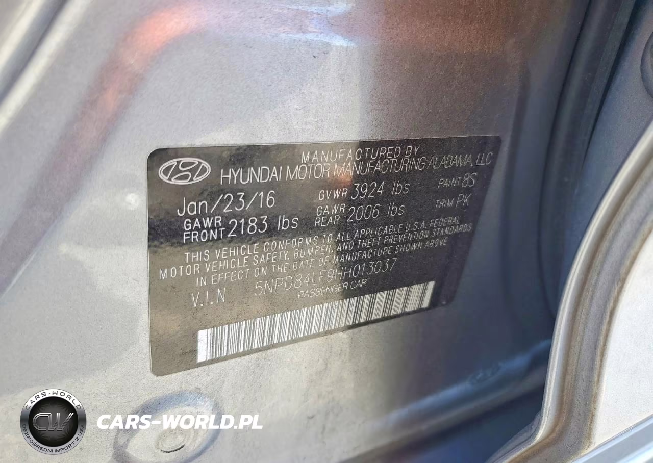 2017 Hyundai Elantra Se VIN:5NPD84LF9HH013037 - 12