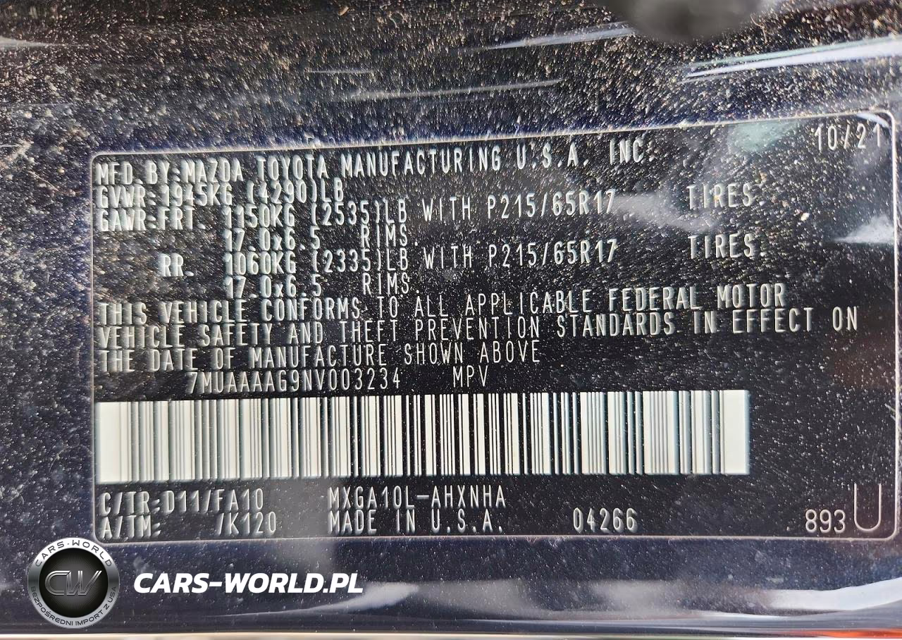 2022 Toyota Corolla Cross L VIN:7MUAAAAG9NV003234 - 13