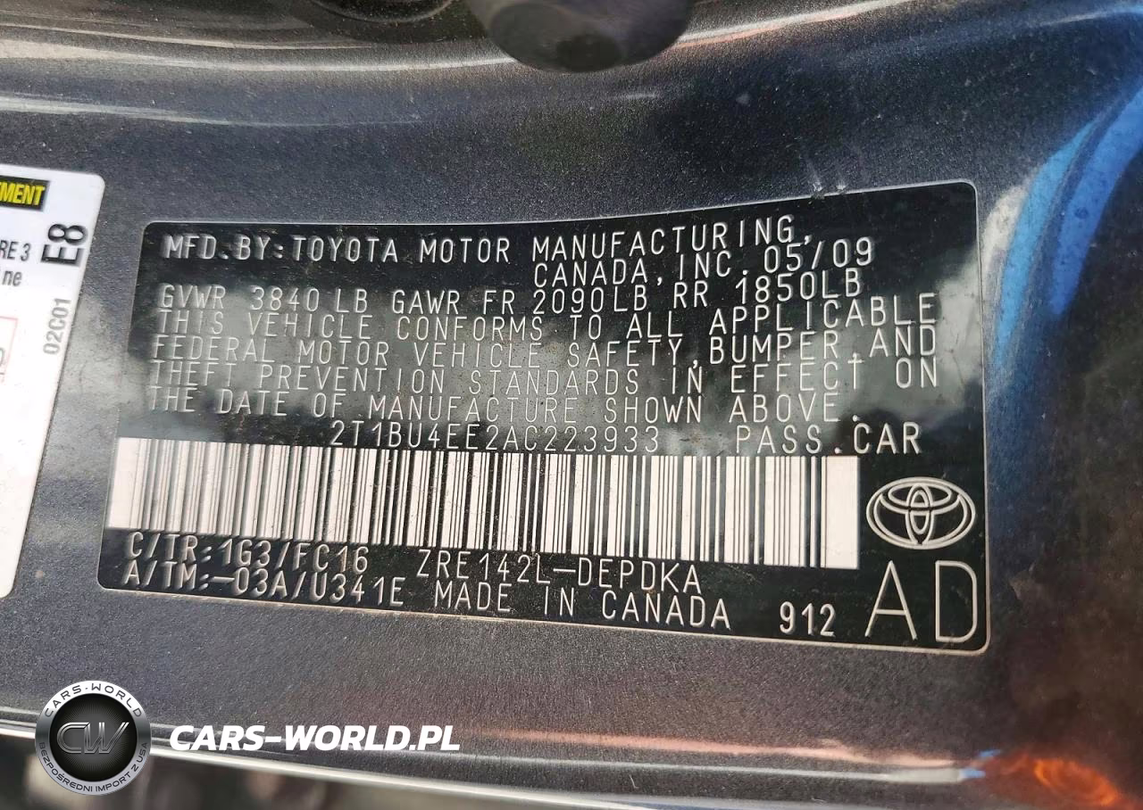 2010 Toyota Corolla Le VIN:2T1BU4EE2AC223933 - 12