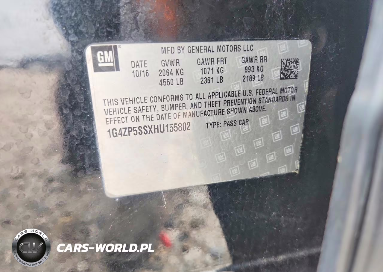 2017 Buick Lacrosse Essence VIN:1G4ZP5SSXHU155802 - 12