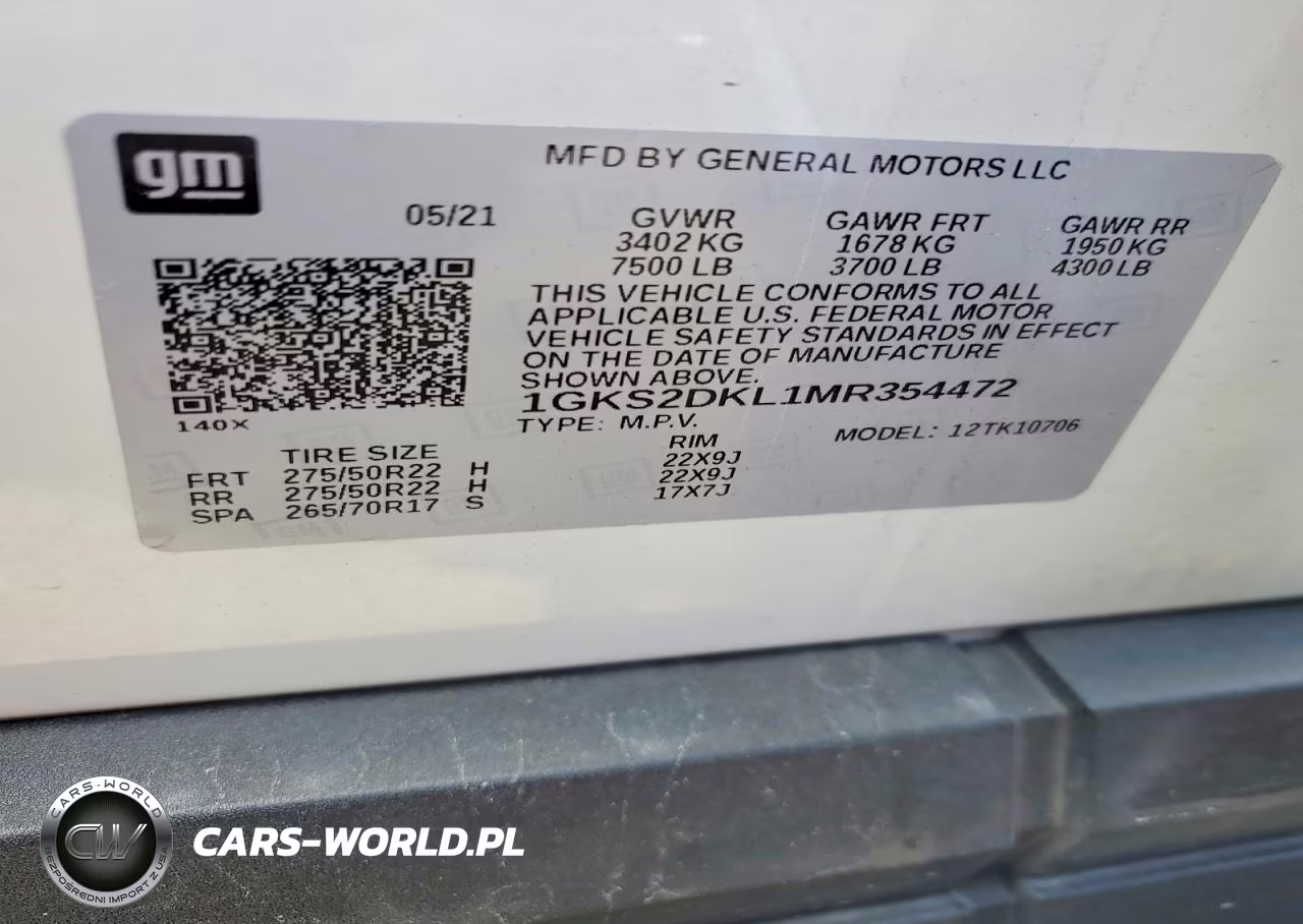 2021 GMC Yukon Denali VIN:1GKS2DKL1MR354472 - 13