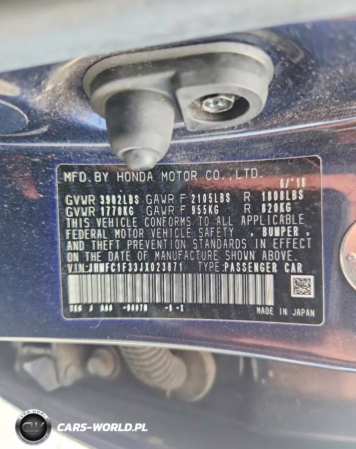 2018 Honda Civic Ex VIN:JHMFC1F33JX023871 - 13