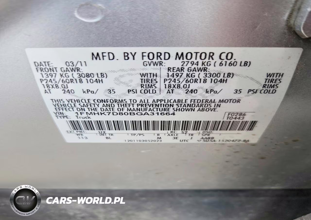 2011 Ford Explorer Xlt VIN:1FMHK7D80BGA31664 - 13