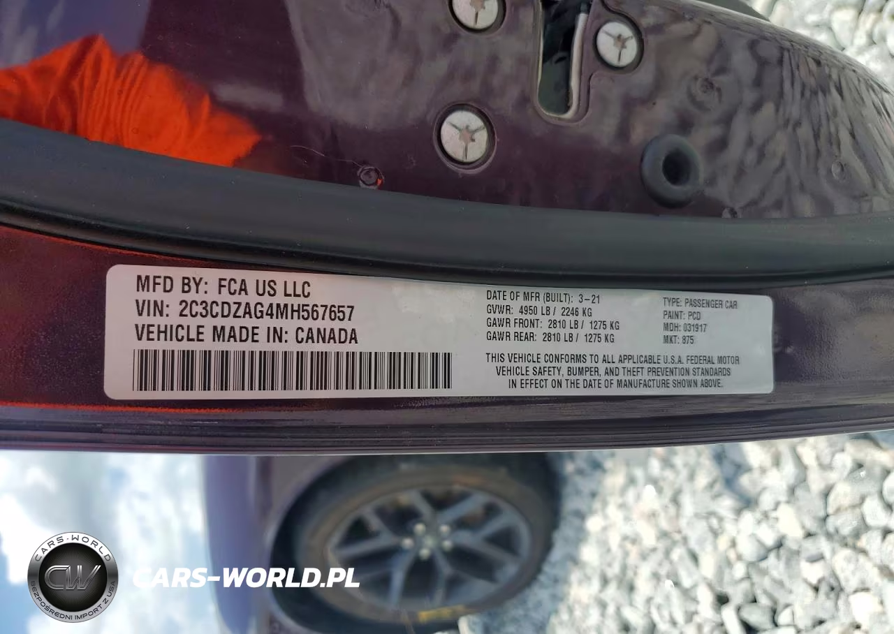 2021 Dodge Challenger Sxt VIN:2C3CDZAG4MH567657 - 13