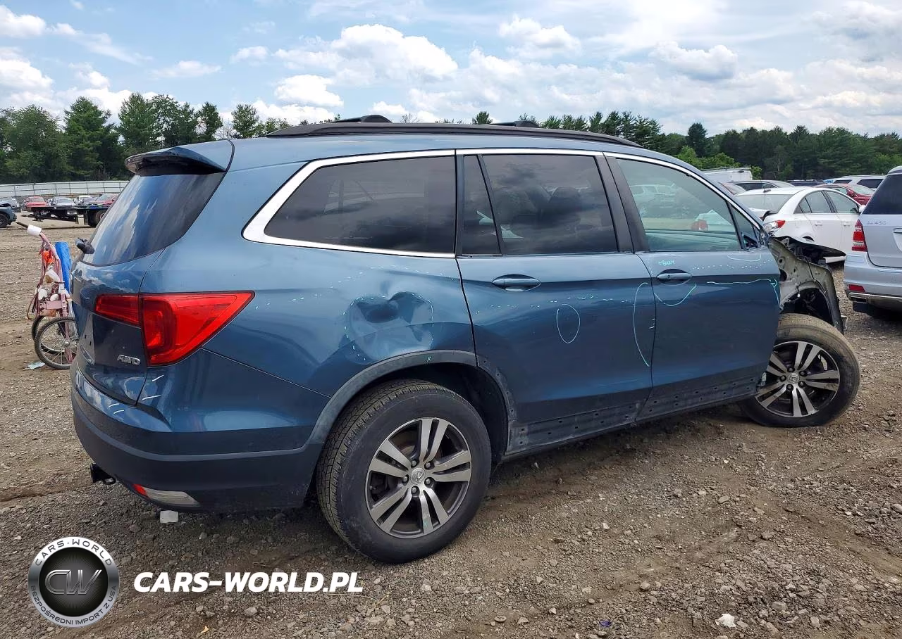 2017 Honda Pilot Exl VIN:5FNYF6H59HB032155 - 3
