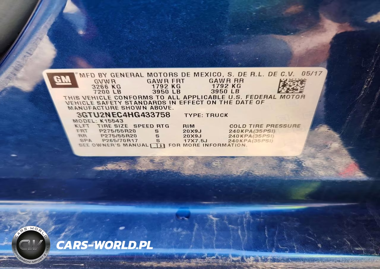 2017 GMC Sierra K1500 Slt VIN:3GTU2NEC4HG433758 - 12