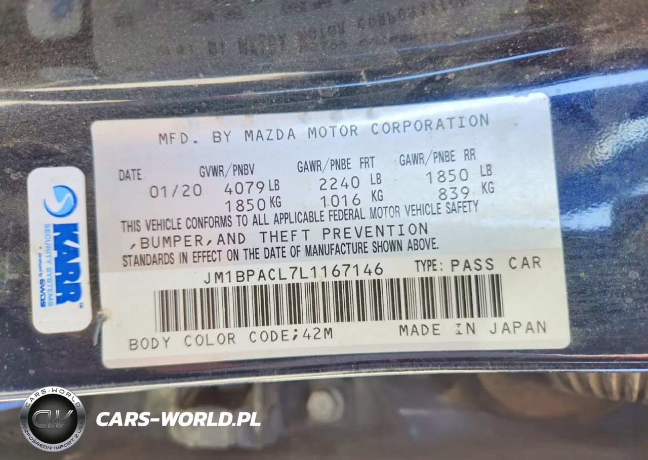 2020 Mazda 3 Select VIN:JM1BPACL7L1167146 - 12