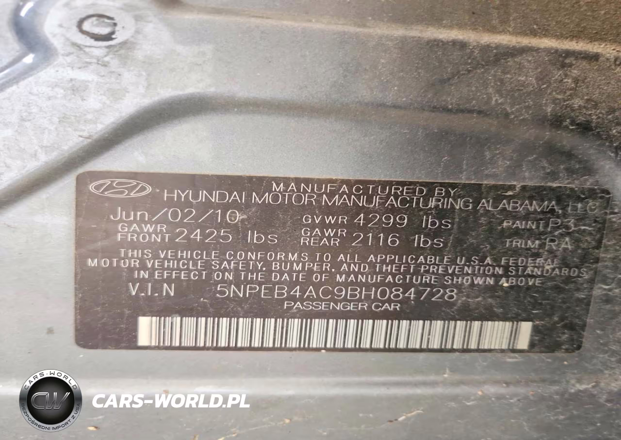 2011 Hyundai Sonata Gls VIN:5NPEB4AC9BH084728 - 12