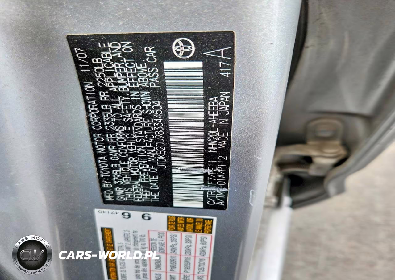 2008 Toyota Prius Touring VIN:JTDKB20U983344504 - 12