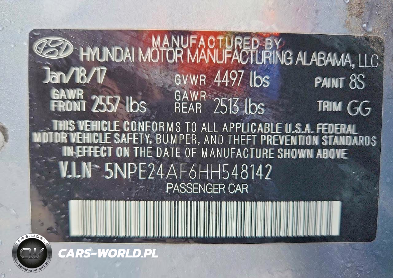 2017 Hyundai Sonata Se VIN:5NPE24AF6HH548142 - 12