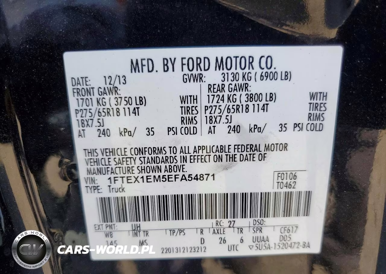 2014 Ford F150 Super Cab VIN:1FTEX1EM5EFA54871 - 12