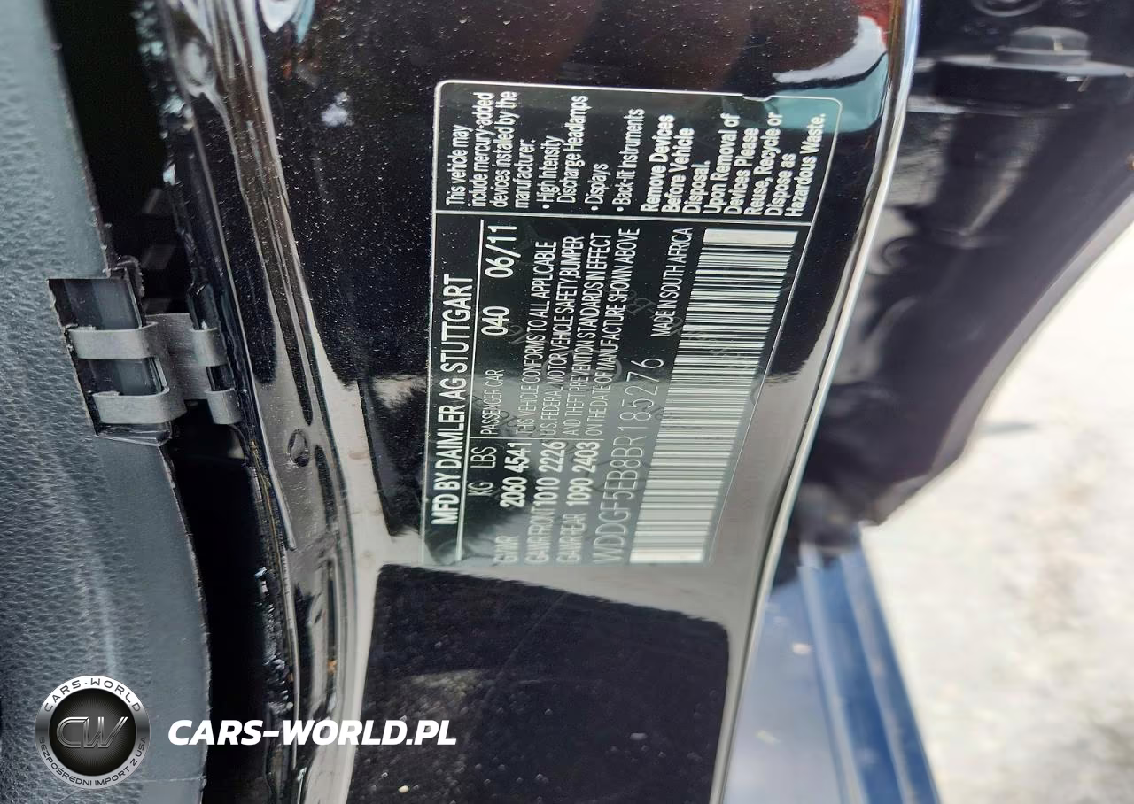 2011 Mercedes-Benz C 300 VIN:WDDGF5EB8BR185276 - 13