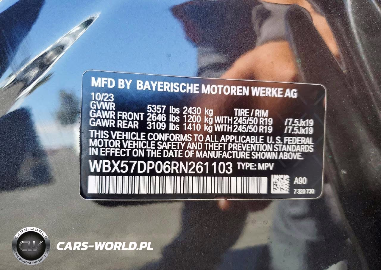2024 BMW X3 xDrive30I VIN:WBX57DP06RN261103 - 12