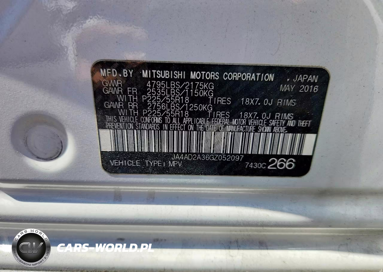 2016 Mitsubishi Outlander VIN:JA4AD2A36GZ052097 - 13