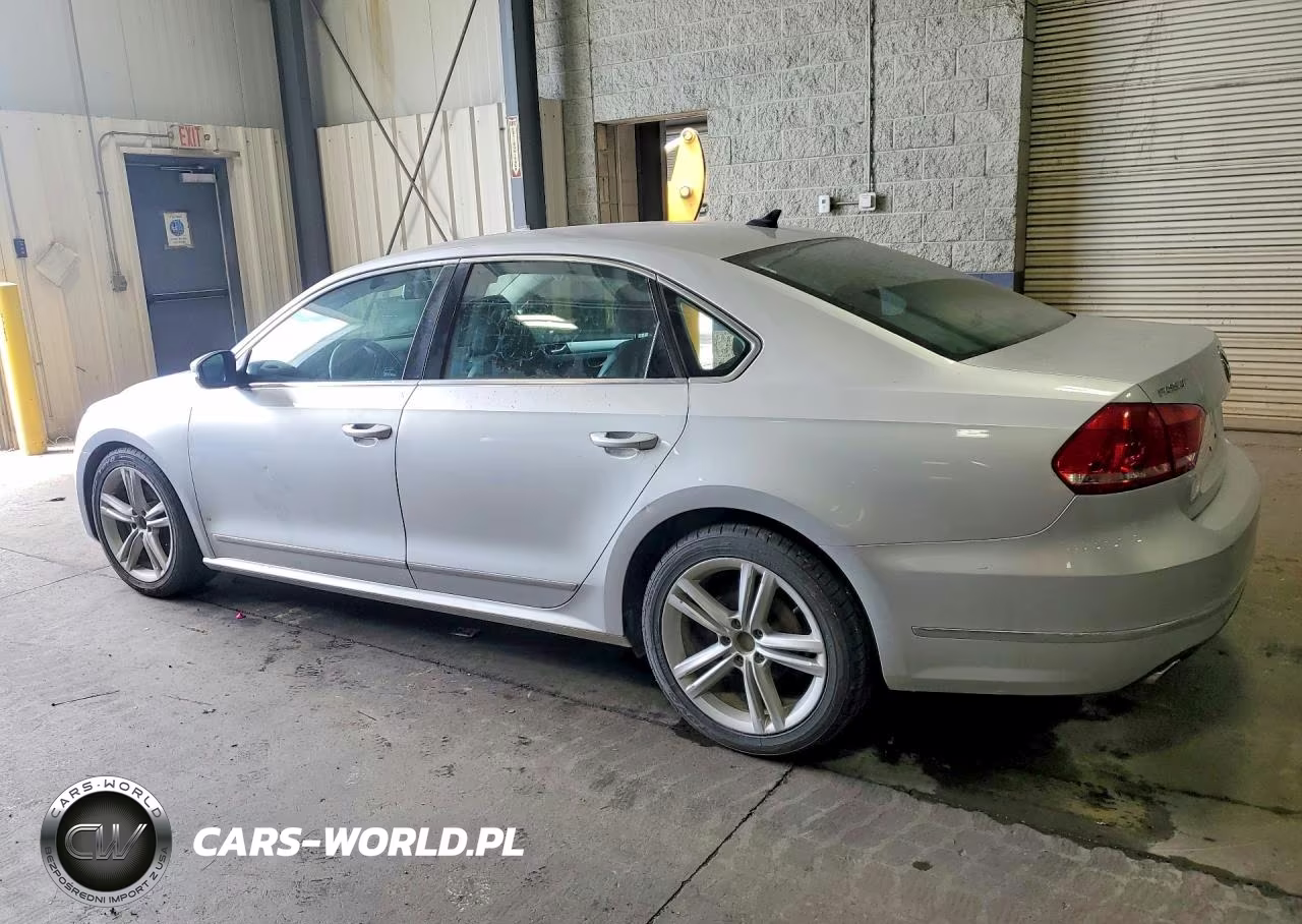 2013 Volkswagen Passat 2.0L Tdi Se VIN:1VWBN7A39DC038842 - 2