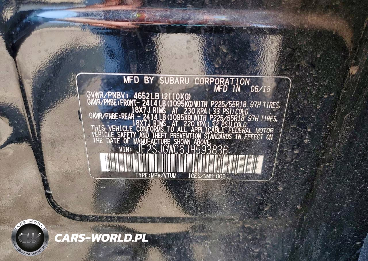 2018 Subaru Forester 2.0Xt Touring VIN:JF2SJGWC6JH593836 - 12