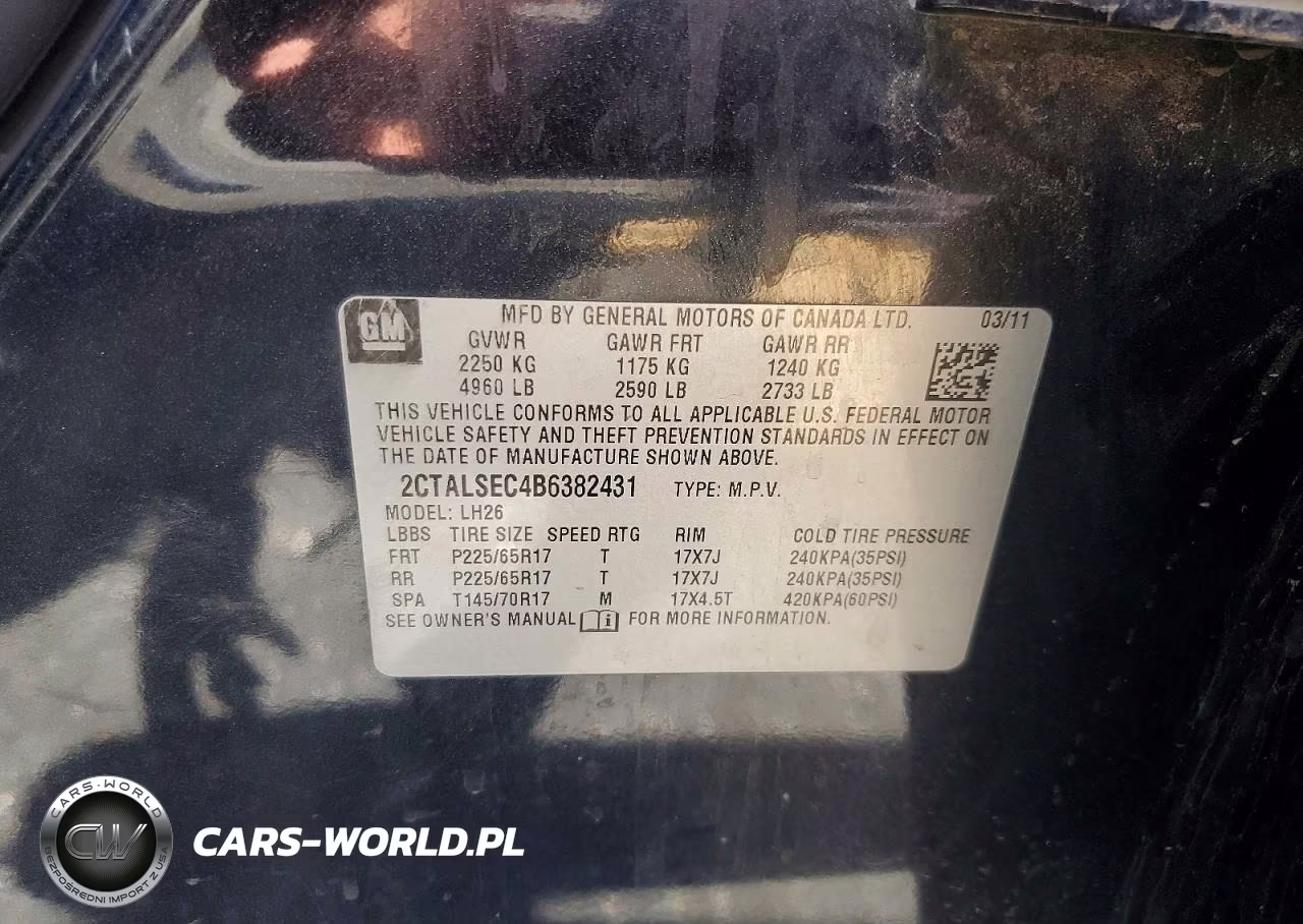 2011 GMC Terrain Sle VIN:2CTALSEC4B6382431 - 13