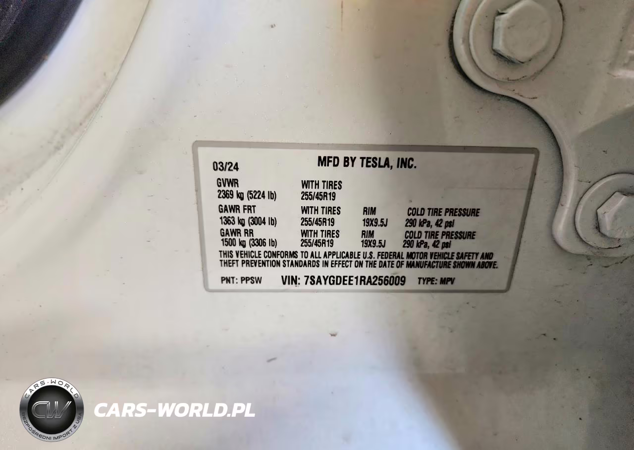 2024 Tesla Model Y VIN:7SAYGDEE1RA256009 - 13