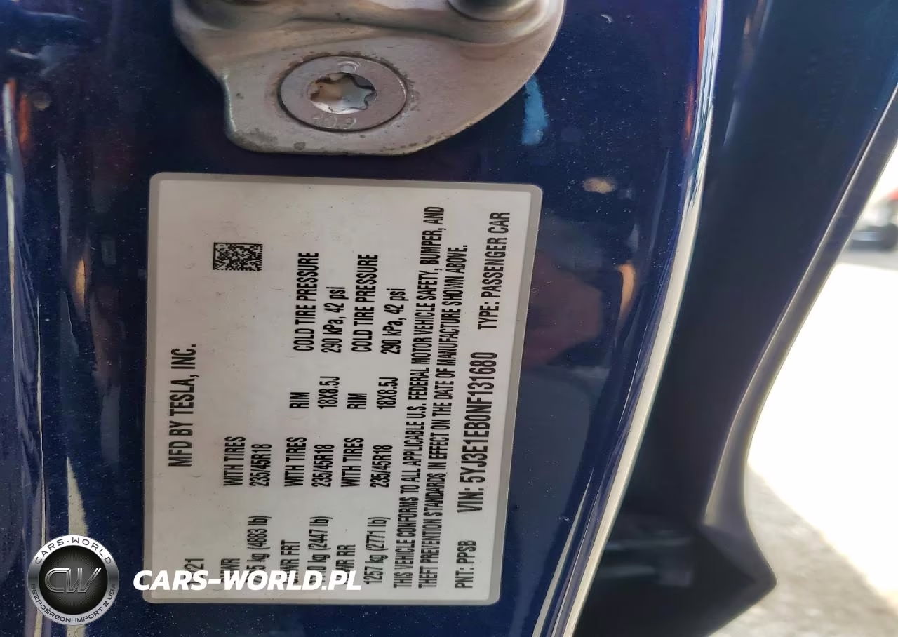 2022 Tesla Model 3 VIN:5YJ3E1EB0NF131680 - 13