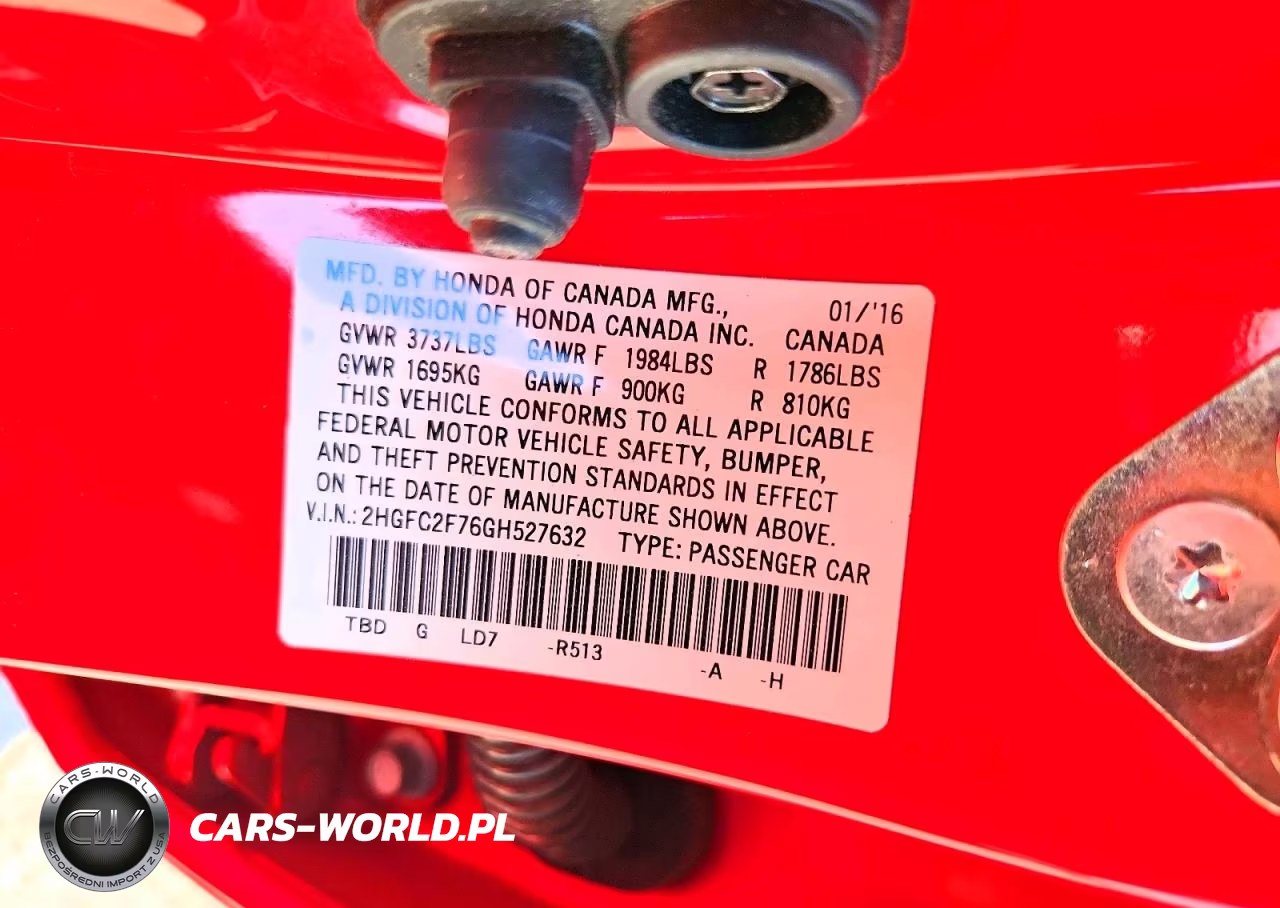 2016 Honda Civic Ex VIN:2HGFC2F76GH527632 - 12
