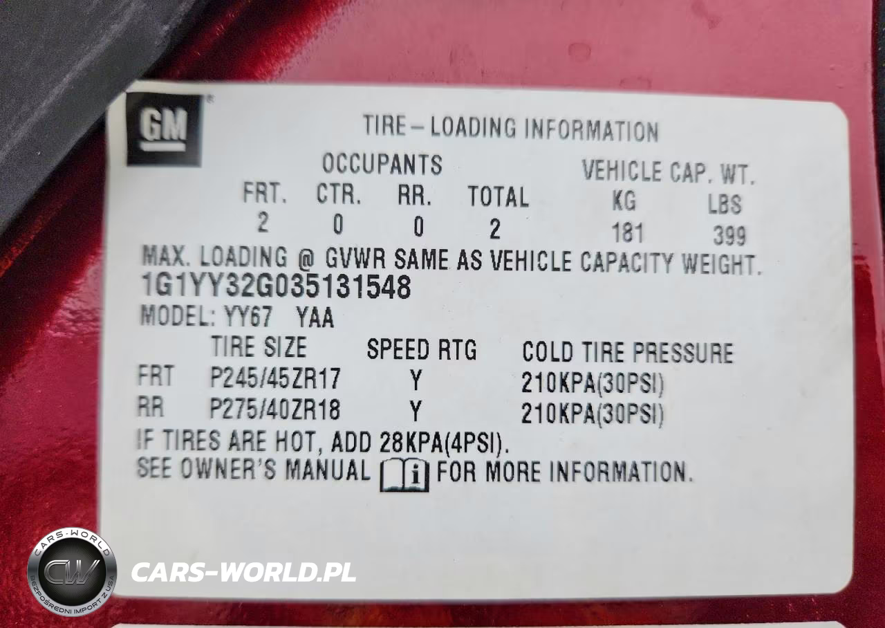 2003 Chevrolet Corvette VIN:1G1YY32G035131548 - 12