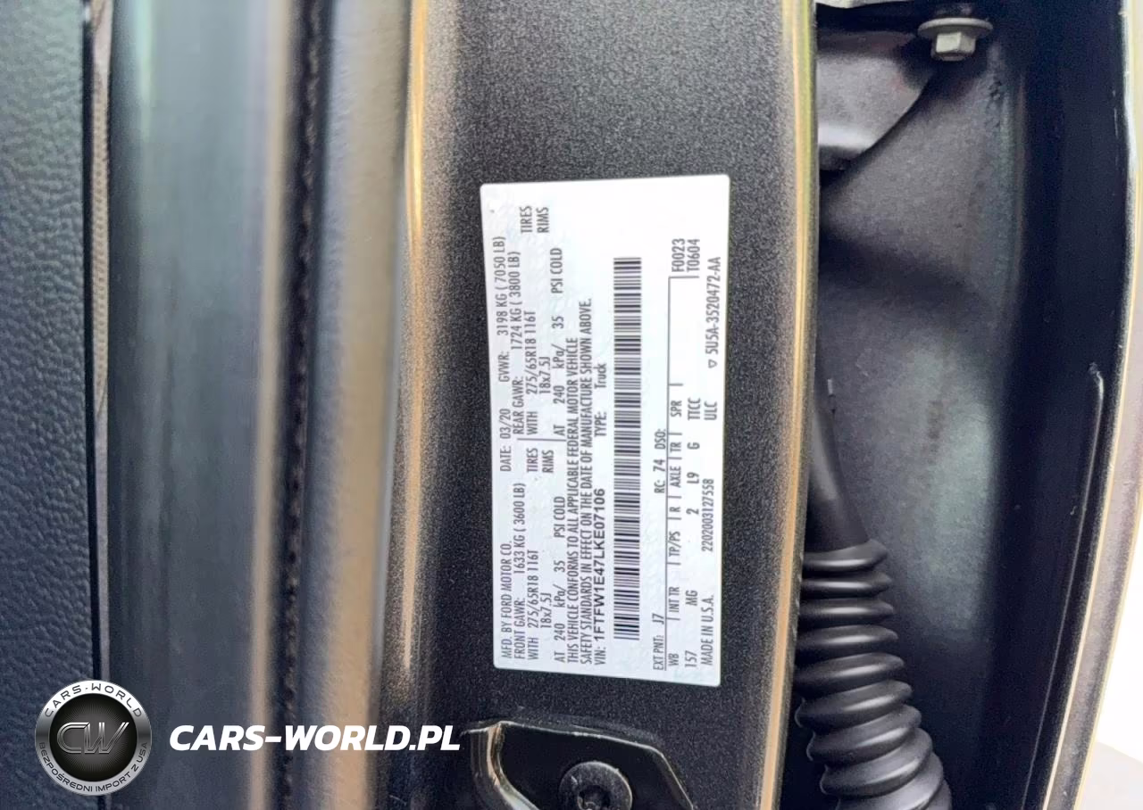 2020 Ford F-150 Xlt VIN:1FTFW1E47LKE07106 - 10