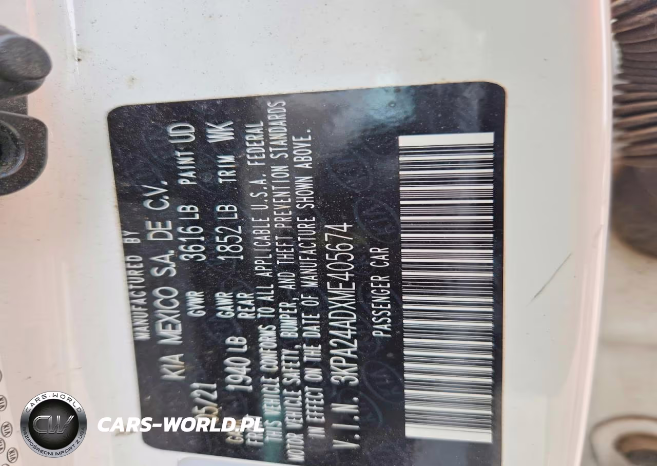 2021 Kia Rio S VIN:3KPA24ADXME405674 - 12