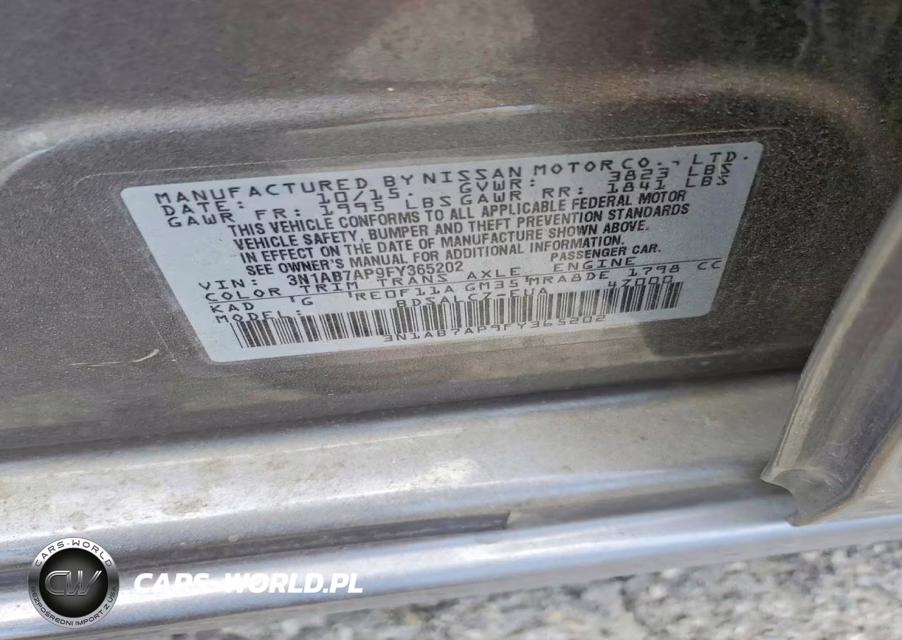 2015 Nissan Sentra S VIN:3N1AB7AP9FY365202 - 12