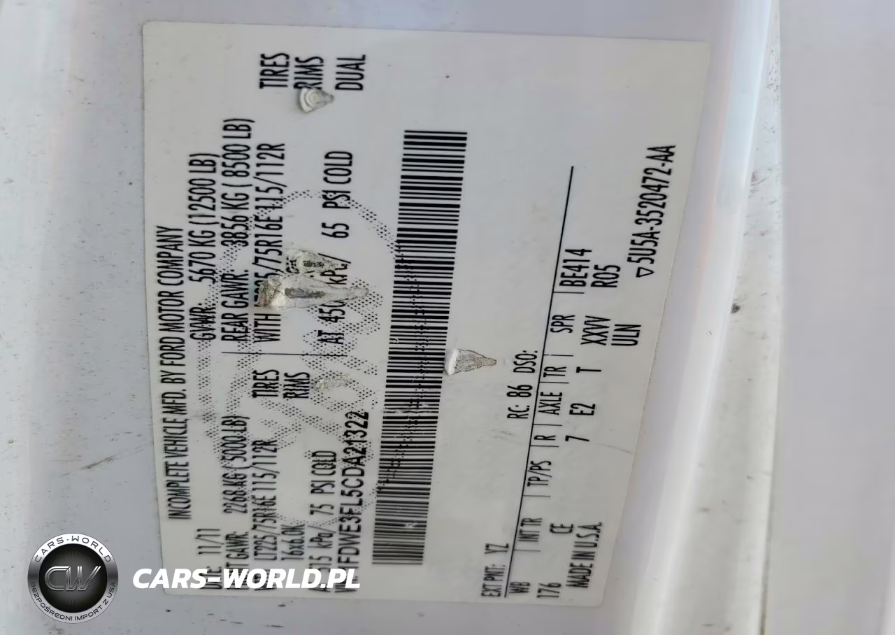 2012 Ford Econoline - Box Truck VIN:1FDWE3FL5CDA21322 - 12