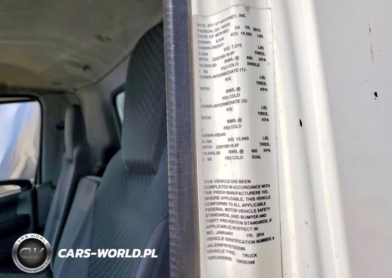2014 Isuzu Nrr Refrigerated Box Truck VIN:JALE5W167E7302086 - 13