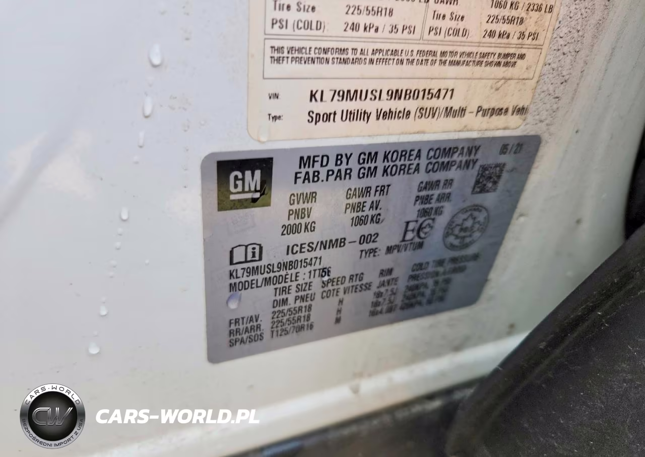 2022 Chevrolet Trailblazer Rs VIN:KL79MUSL9NB015471 - 12