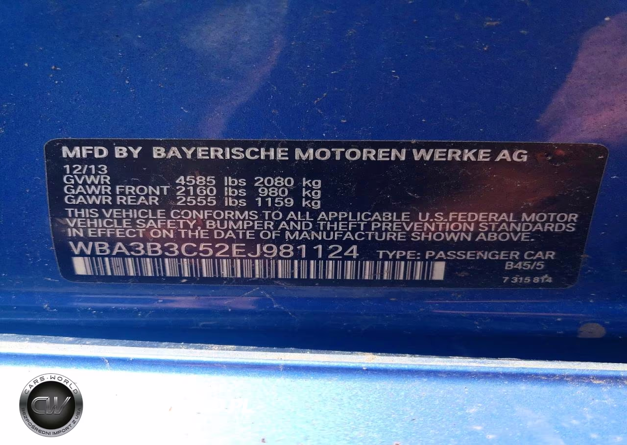 2014 BMW 328 Xi VIN:WBA3B3C52EJ981124 - 12