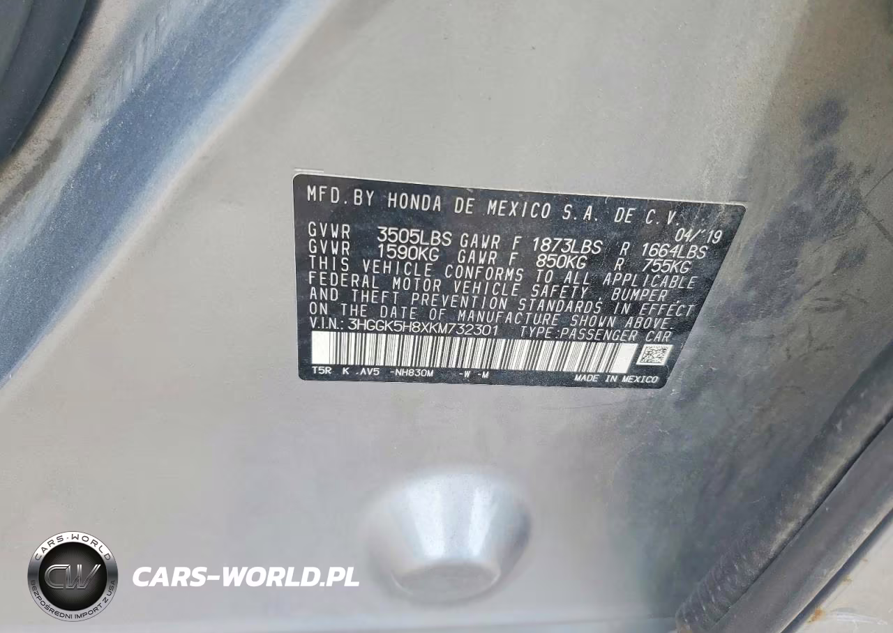 2019 Honda Fit Ex VIN:3HGGK5H8XKM732301 - 12
