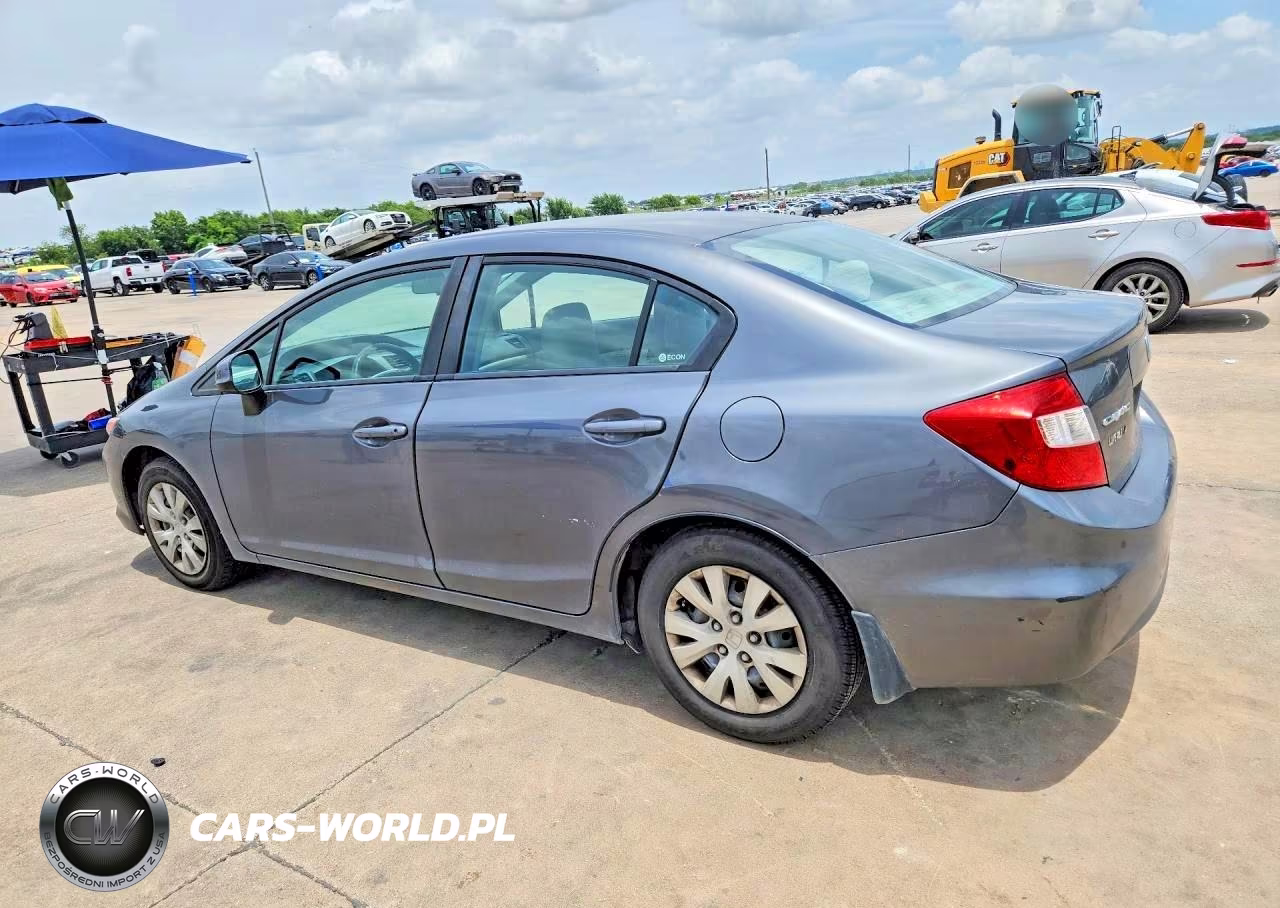 2012 Honda Civic Lx VIN:19XFB2F51CE312987 - 2