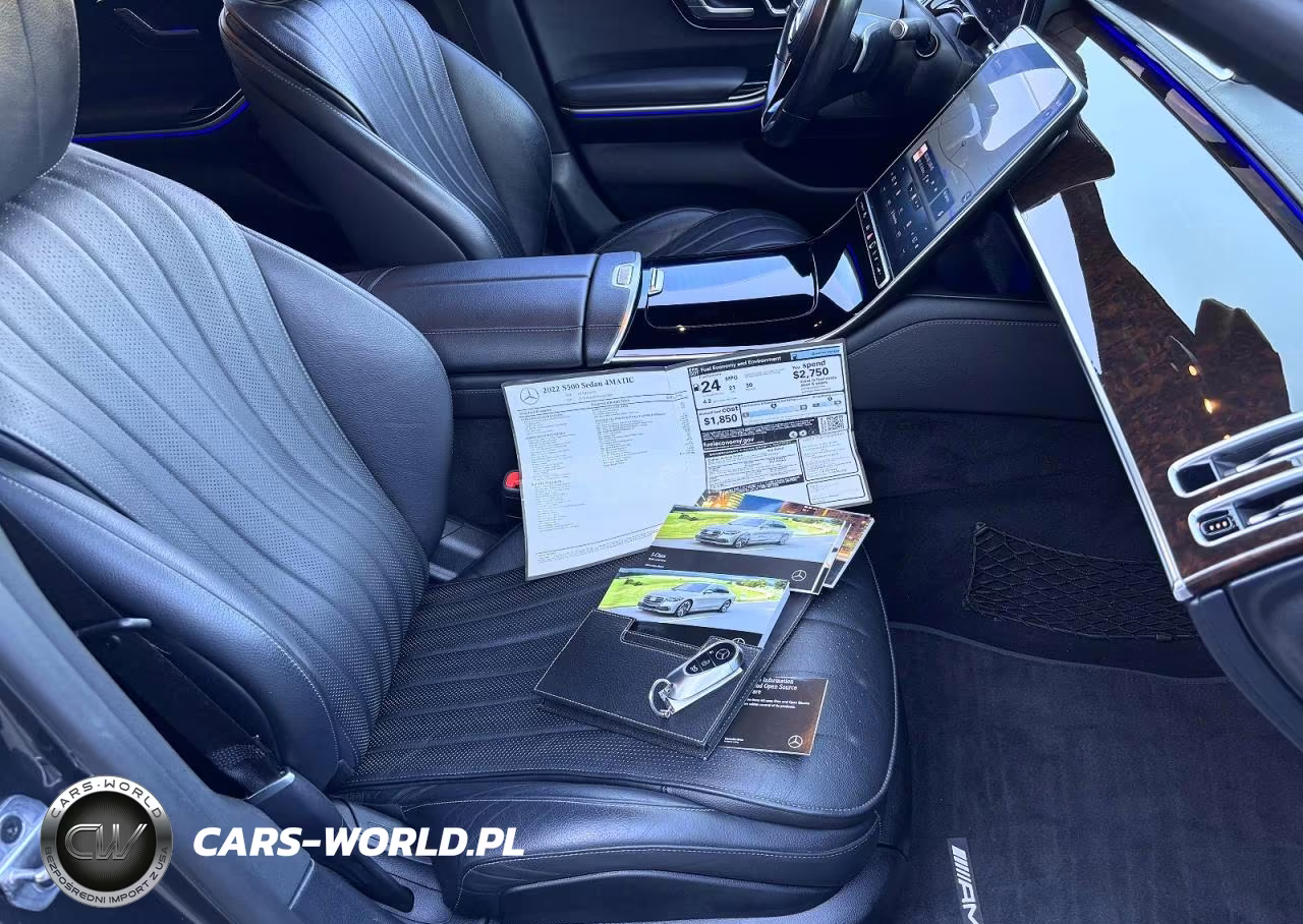 2022 Mercedes-Benz S 500 4Matic VIN:W1K6G6DB9NA122545 - 11