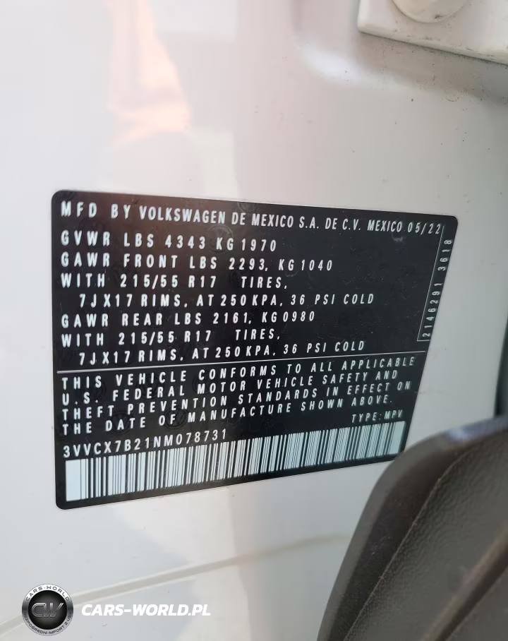2022 Volkswagen Taos S VIN:3VVCX7B21NM078731 - 13