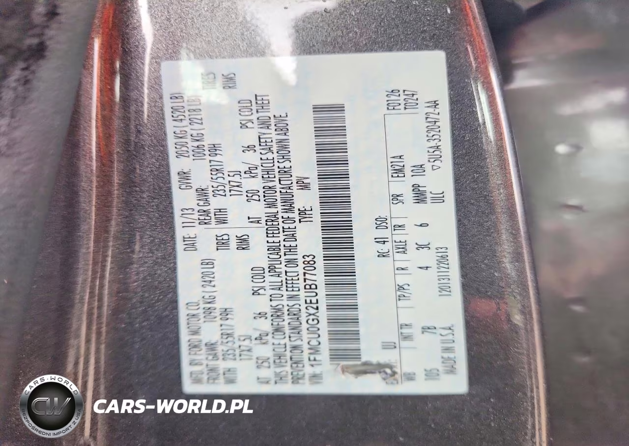 2014 Ford Escape Se VIN:1FMCU0GX2EUB77083 - 12